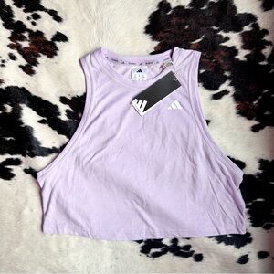 Adidas Women's Light Purple Crop Top